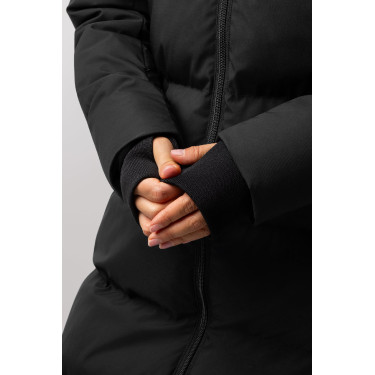 Manteau long Paloma matelassé femme Horze Noir Manteau long Paloma matelassé femme Horze Noir