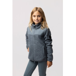 Veste en polaire hybride Misha enfant Temps orageux Gris