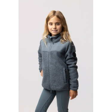 Veste en polaire hybride Misha enfant Temps orageux Gris
