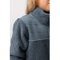 Veste en polaire hybride Misha enfant Temps orageux Gris