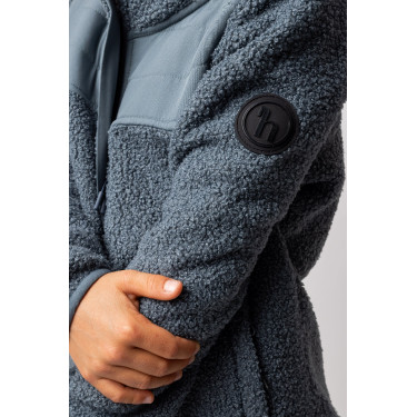 Veste en polaire hybride Misha enfant Temps orageux Gris