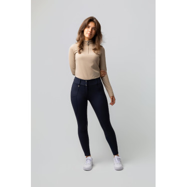 Pantalon d'équitation thermique Horze Grand Prix Pro grip intégral femme