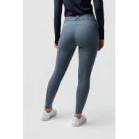 Pantalon d'équitation thermique Horze Grand Prix Pro grip intégral femme Temps orageux Gris