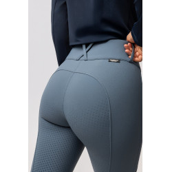 Pantalon d'équitation thermique Horze Grand Prix Pro grip intégral femme Temps orageux Gris