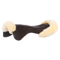 Acavallo Gel NS-S Classic-S vlak uitgesneden schokdemper Bruin / natuurlijk schapenvacht Acavallo Gel NS-S Classic-S vlak uitgesneden schokdemper Bruin / natuurlijk schapenvacht