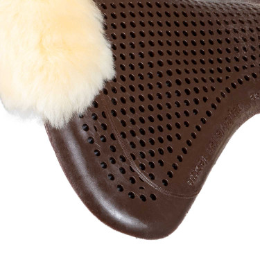 Acavallo Gel NS-S Classic-S vlak uitgesneden schokdemper Bruin / natuurlijk schapenvacht