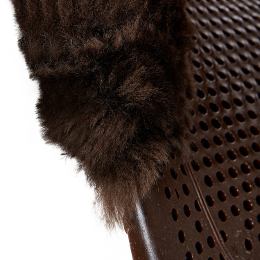 Acavallo Gel NS-S Classic-S vlak uitgesneden schokdemper Bruin / bruin schaap