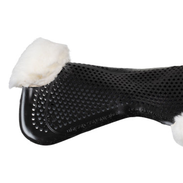 Amortisseur Acavallo Gel NS-S Classic-S découpé plat Noir / mouton blanc