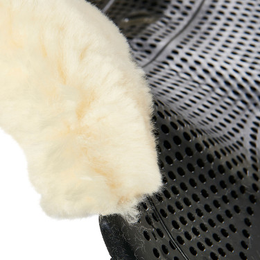 Amortisseur Acavallo Gel NS-S Classic-S découpé plat Noir / mouton naturel