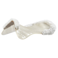 Amortisseur Acavallo Gel NS-S Classic-S découpé plat demi Transparent / mouton blanc Amortisseur Acavallo Gel NS-S Classic-S découpé plat demi Transparent / mouton blanc