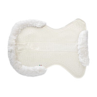 Amortisseur Acavallo Gel NS-S Classic-S découpé plat demi Transparent / mouton blanc Amortisseur Acavallo Gel NS-S Classic-S découpé plat demi Transparent / mouton blanc