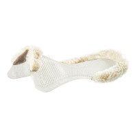 Amortisseur Acavallo Gel NS-S Classic-S découpé plat demi Transparent / mouton blanc