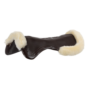 Amortisseur Acavallo Gel NS-S Classic-S découpé plat demi Marron / mouton naturel Amortisseur Acavallo Gel NS-S Classic-S découpé plat demi Marron / mouton naturel