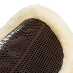 Amortisseur Acavallo Gel NS-S Classic-S découpé plat demi Marron / mouton naturel Amortisseur Acavallo Gel NS-S Classic-S découpé plat demi Marron / mouton naturel