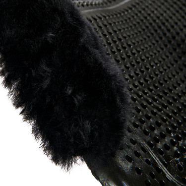 Amortisseur Acavallo Gel NS-S Classic-S découpé plat demi Noir / mouton noir Amortisseur Acavallo Gel NS-S Classic-S découpé plat demi Noir / mouton noir