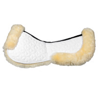 Amortisseur Equestro en élasthanne avec poches et doublure en peau de mouton Blanc / naturel Amortisseur Equestro en élasthanne avec poches et doublure en peau de mouton Blanc / naturel