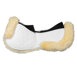 Amortisseur Equestro en élasthanne avec poches et doublure en peau de mouton Blanc / naturel