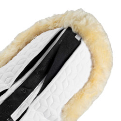 Amortisseur Equestro en élasthanne avec poches et doublure en peau de mouton Blanc / naturel