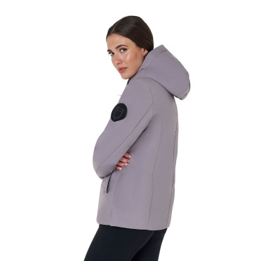 Blouson Equestro femme déperlante et coupe-vent Gris givré