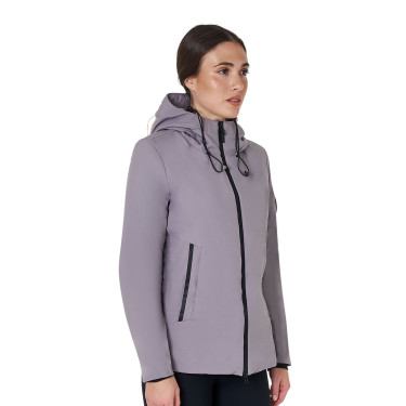 Blouson Equestro femme déperlante et coupe-vent Gris givré