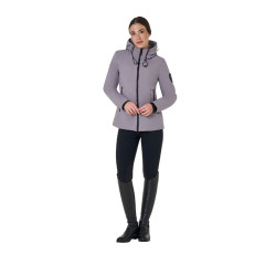 Blouson Equestro femme déperlante et coupe-vent Gris givré