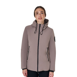 Blouson Equestro femme déperlante et coupe-vent Brindle Marron