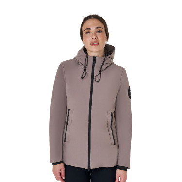 Blouson Equestro femme déperlante et coupe-vent Brindle Marron