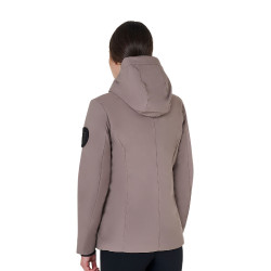 Blouson Equestro femme déperlante et coupe-vent Brindle Marron