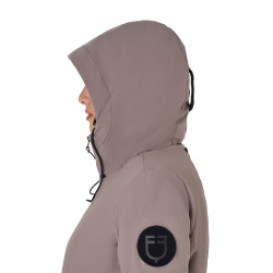 Waterafstotend en winddicht Equestro damesjack Gestroomd Bruin