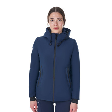 Waterdicht damesjack Equestro x FISE Marineblazer Marineblauw