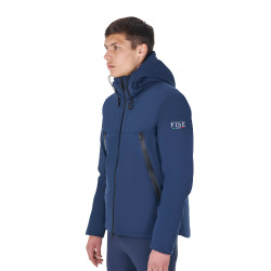 Heren waterdichte jas Equestro x FISE Marineblazer Marineblauw
