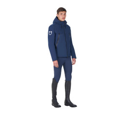 Heren waterdichte jas Equestro x FISE Marineblazer Marineblauw
