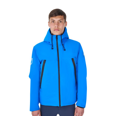 Blouson imperméable homme Equestro x FISE Bleu de savoie