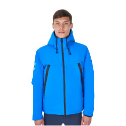 Heren waterdichte jas Equestro x FISE Blauw van Savoye