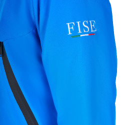 Blouson imperméable homme Equestro x FISE Bleu de savoie