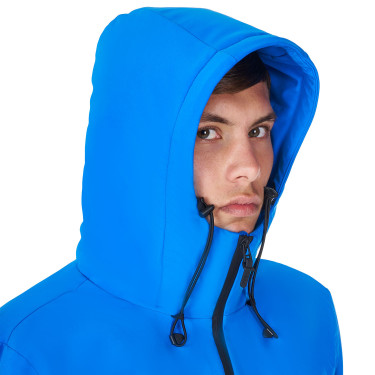 Blouson imperméable homme Equestro x FISE Bleu de savoie