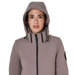 Blouson long femme Equestro déperlante et coupe-vent Brindle