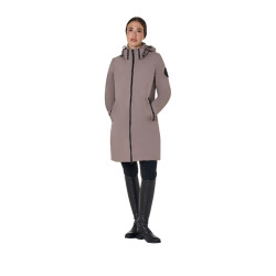 Blouson long femme Equestro déperlante et coupe-vent Brindle