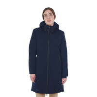 Blouson long femme Equestro déperlante et coupe-vent Marine blazer Bleu marine Blouson long femme Equestro déperlante et coupe-vent Marine blazer Bleu marine