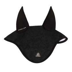 Bonnet anti-mouches Acavallo Sublime en Louvre avec patch logo en silicone Noir