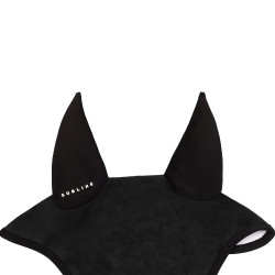 Bonnet anti-mouches Acavallo Sublime en Louvre avec patch logo en silicone Noir