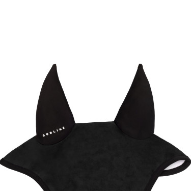 Bonnet anti-mouches Acavallo Sublime en Louvre avec patch logo en silicone Noir