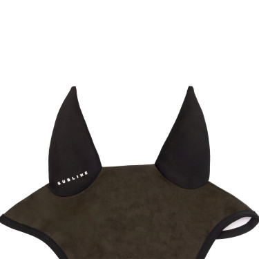 Bonnet anti-mouches Acavallo Sublime en Louvre avec patch logo en silicone Marron