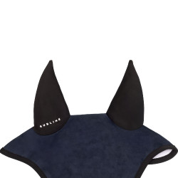 Bonnet anti-mouches Acavallo Sublime en Louvre avec patch logo en silicone Marine Bleu marine