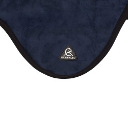 Bonnet anti-mouches Acavallo Sublime en Louvre avec patch logo en silicone Marine Bleu marine