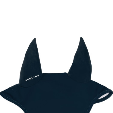 Vliegendeken-oorennet Acavallo Sublime in spandex met siliconen logopatch Marine Marineblauw