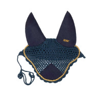 Bonnet cheval Derby en coton Marine / doré / marine