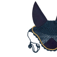 Bonnet cheval Derby en coton Marine / doré / marine