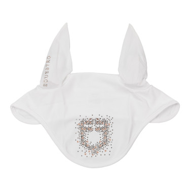 Bonnet Equestro en tissu technique avec logo en strass Blanc Bonnet Equestro en tissu technique avec logo en strass Blanc