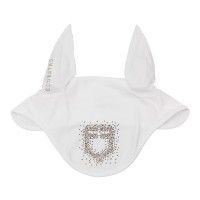 Equestro-oorkap van technische stof met logo in stras-steentjes Zwart Equestro-oorkap van technische stof met logo in stras-steentjes Zwart